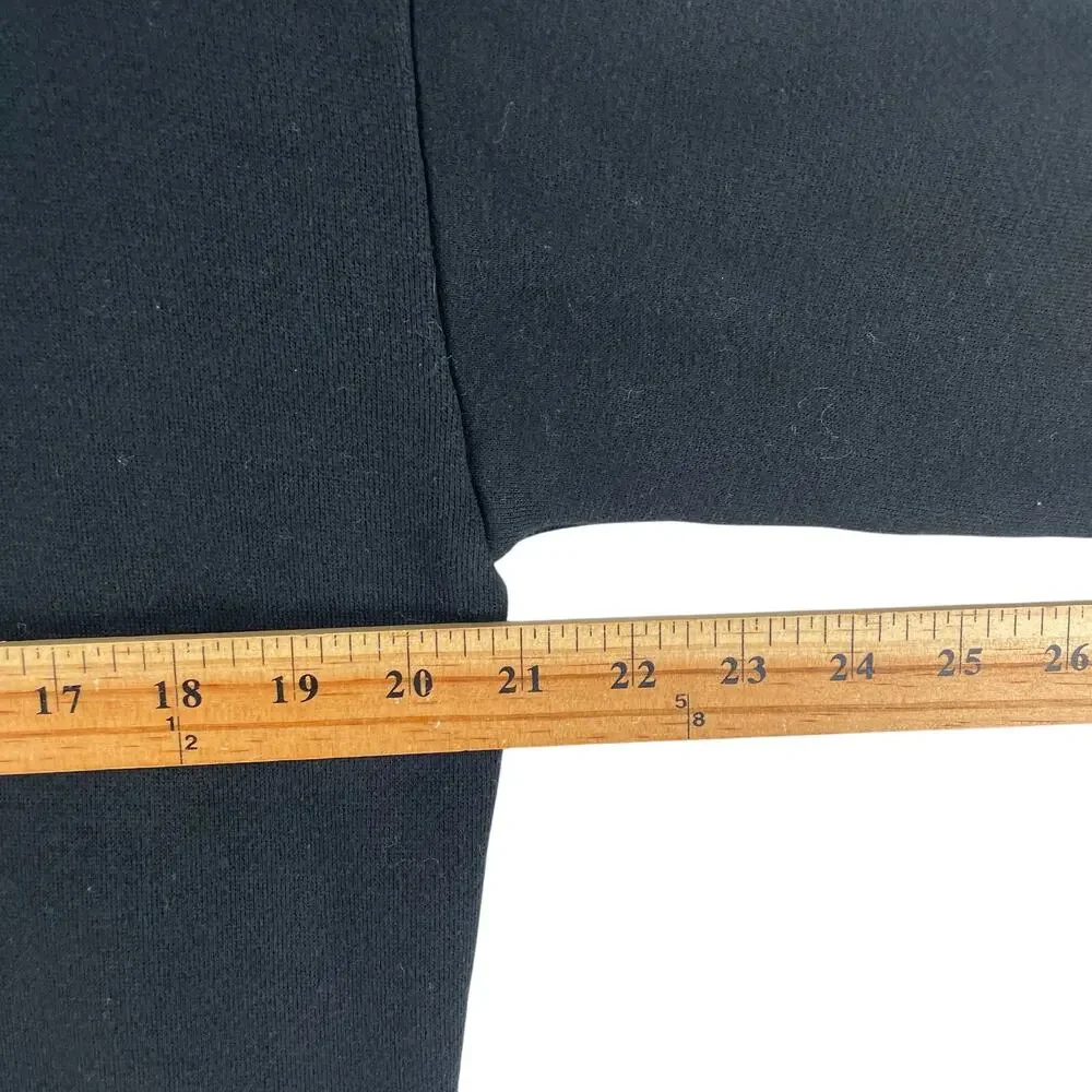 Madewell MWL Betterterry Hoodie Sweatshirt Dress SZ S Black Midi Pockets NB239 - Picture 5 of 10